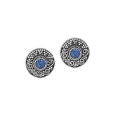AE-1194-KY Sterling Silver Earring With kyanite Q. Jewelry Bali Designs Inc